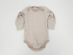 Body kurz und lang ärmelig auch als Baby Set beige meliert breite Rippe von Atelier MiaMia