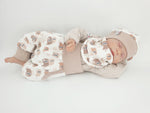 Coole Pumphose oder Babyset kurz und lang Elefanten von Atelier MiaMia