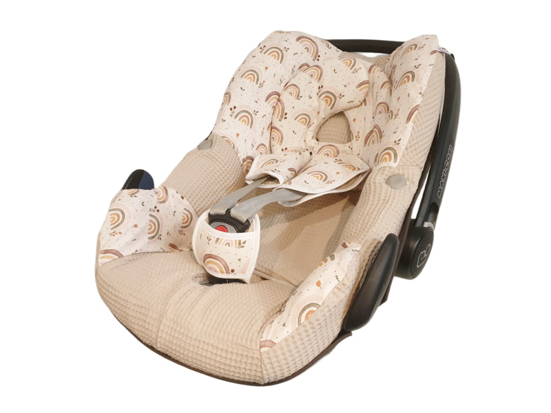 Maxi Cosi Babyschalenbezug, Ersatzbezug oder Spannbezug Regenbögen von Atelier MiaMia