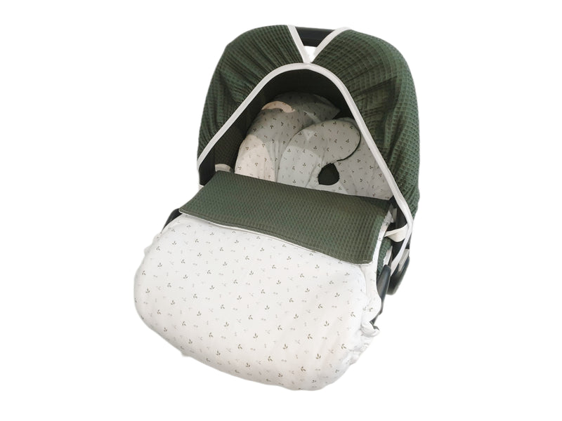 Fodera per seggiolino per bambini Maxi Cosi, fodera di ricambio o fodera aderente grigio scuro/menta scuro