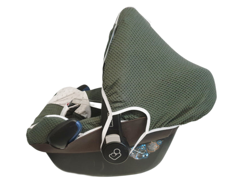 Fodera per seggiolino per bambini Maxi Cosi, fodera di ricambio o fodera aderente grigio scuro/menta scuro